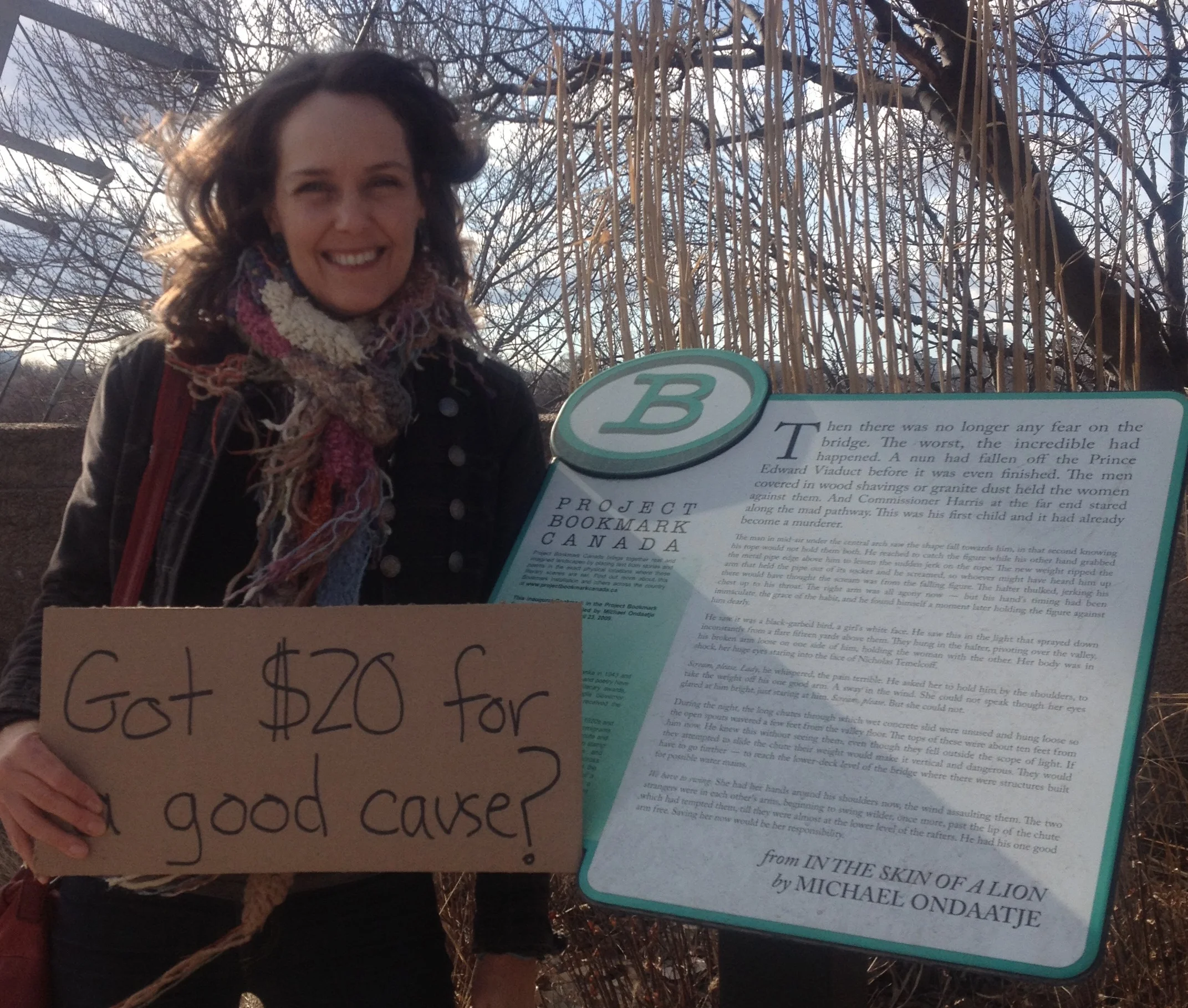 Cathy Marie Buchanan makes her pitch during the 2013 Page Turner campaign.