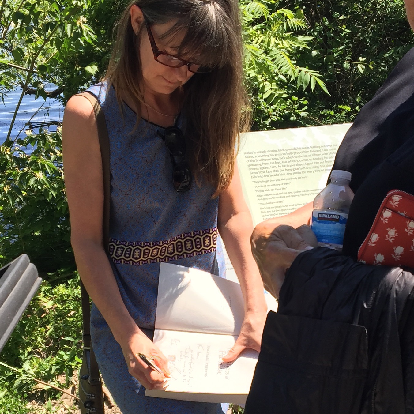 Rachael Preston signing The Fishers of Paradise at the Bookmark location, June 9, 2016.
