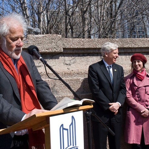 Happy 10th Anniversary, Project Bookmark! Read the story ion our News page — link in bio. Help us build Bookmarks from sea 🌊 to sea 🌊 to sea 🌊! #bookmarkcanada #projectbookmarkcanada #canadianliterarytrail #canlittrail #intheskinofalion #michaelondaatje #mirandahill