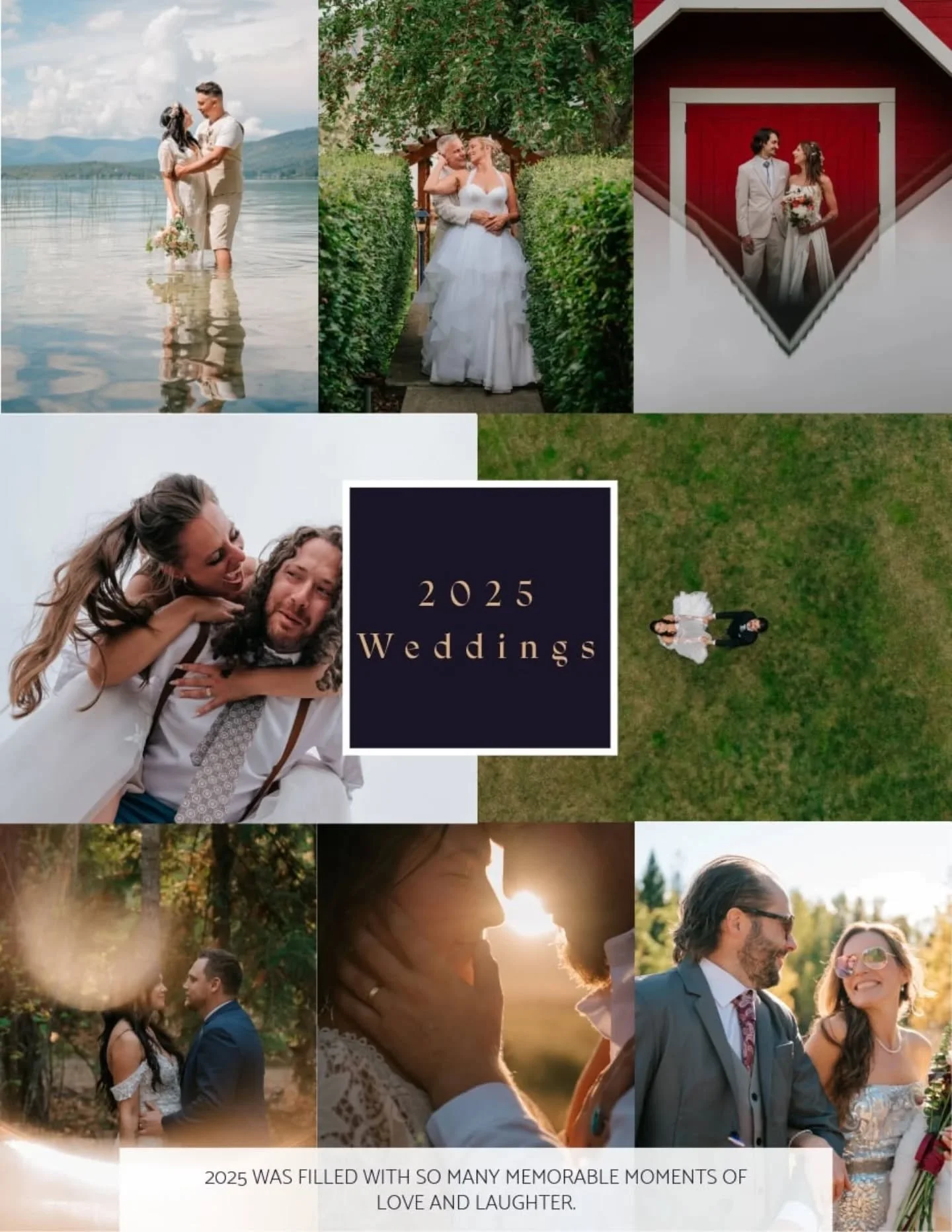 As another year draws to a close, I wanted to take this moment to celebrate all of the memorable moments of love and laughter that took place during the countless weddings throughout the year. 

I am so incredibly grateful to work with truly the best