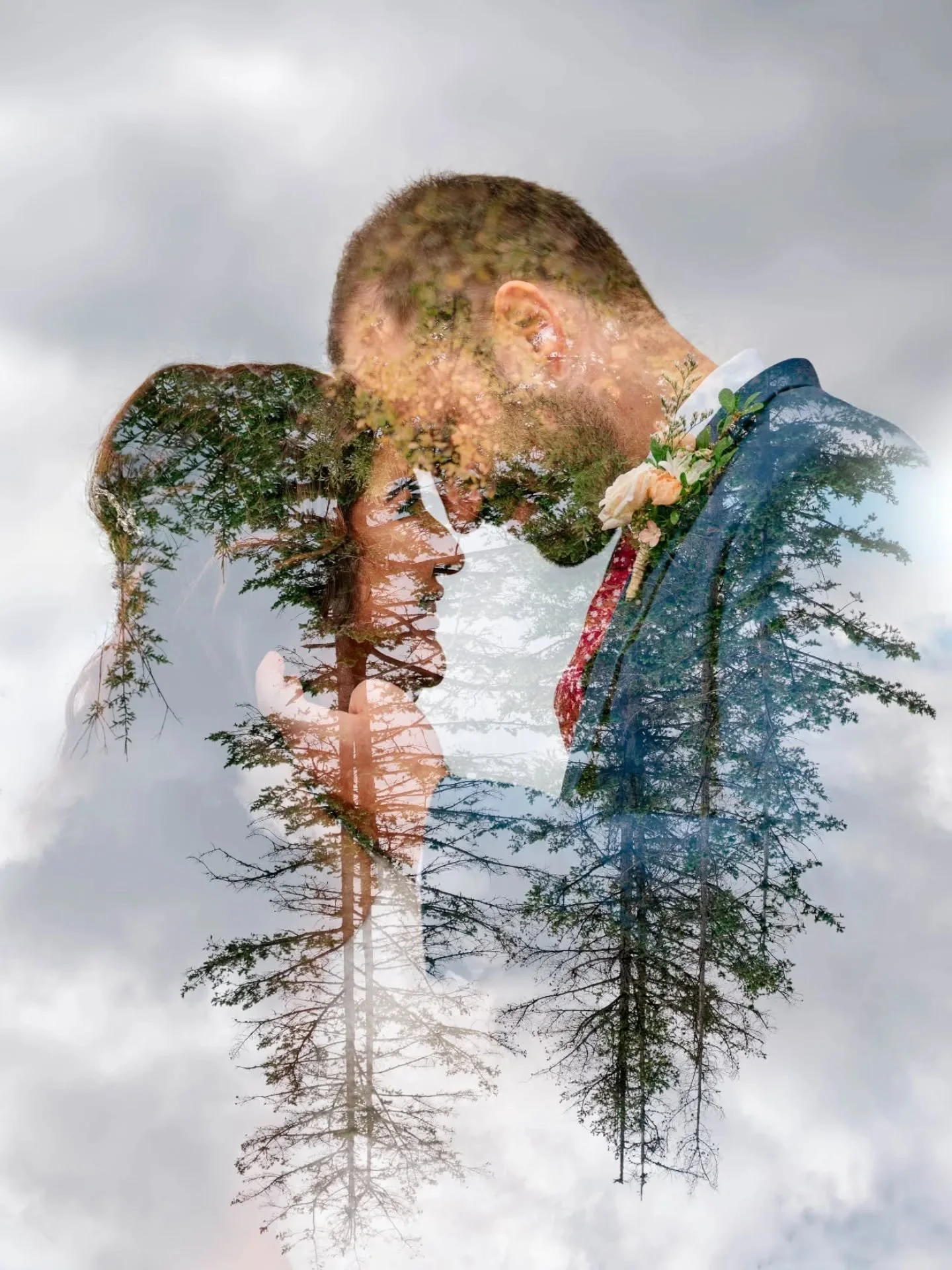 Art + Love = Masterpiece 
 
🤩🤩🤩

#doubleexposure #fineart #photography #create #love #bride #groom #weddingphotographer #weddingphotography #salmonarmweddingphotographer #art