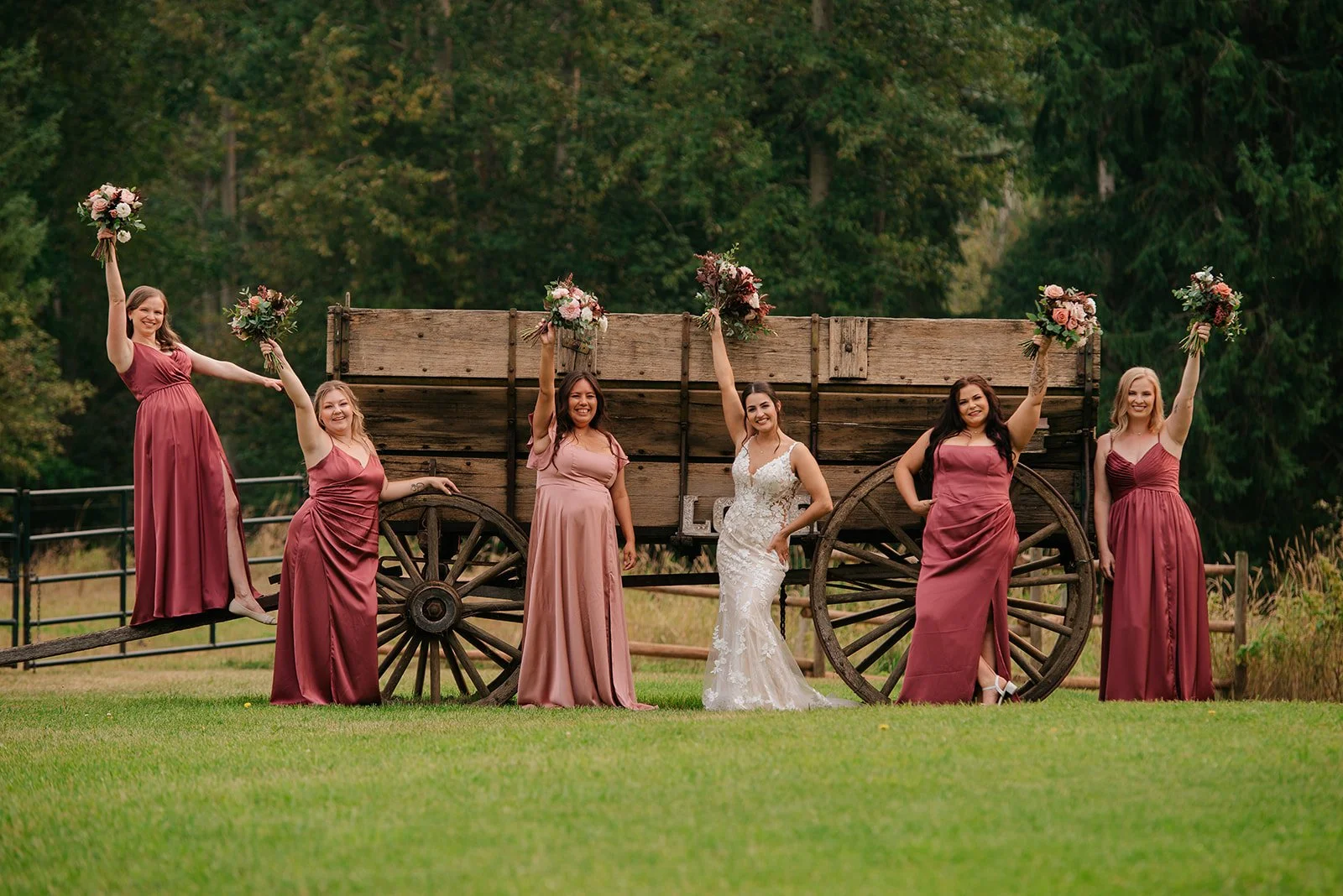 Wedding photography in Salmon Arm at Little Creek Ranch