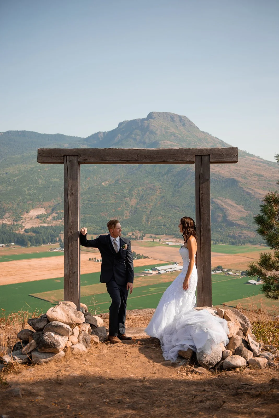 Wedding photography in Salmon Arm at Dolan Creek Farms