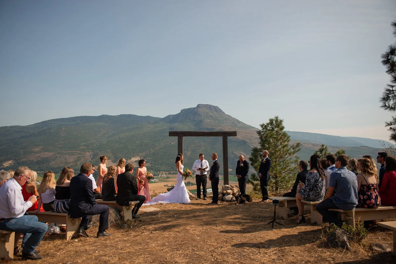 Wedding photography in Salmon Arm at Dolan Creek Farms