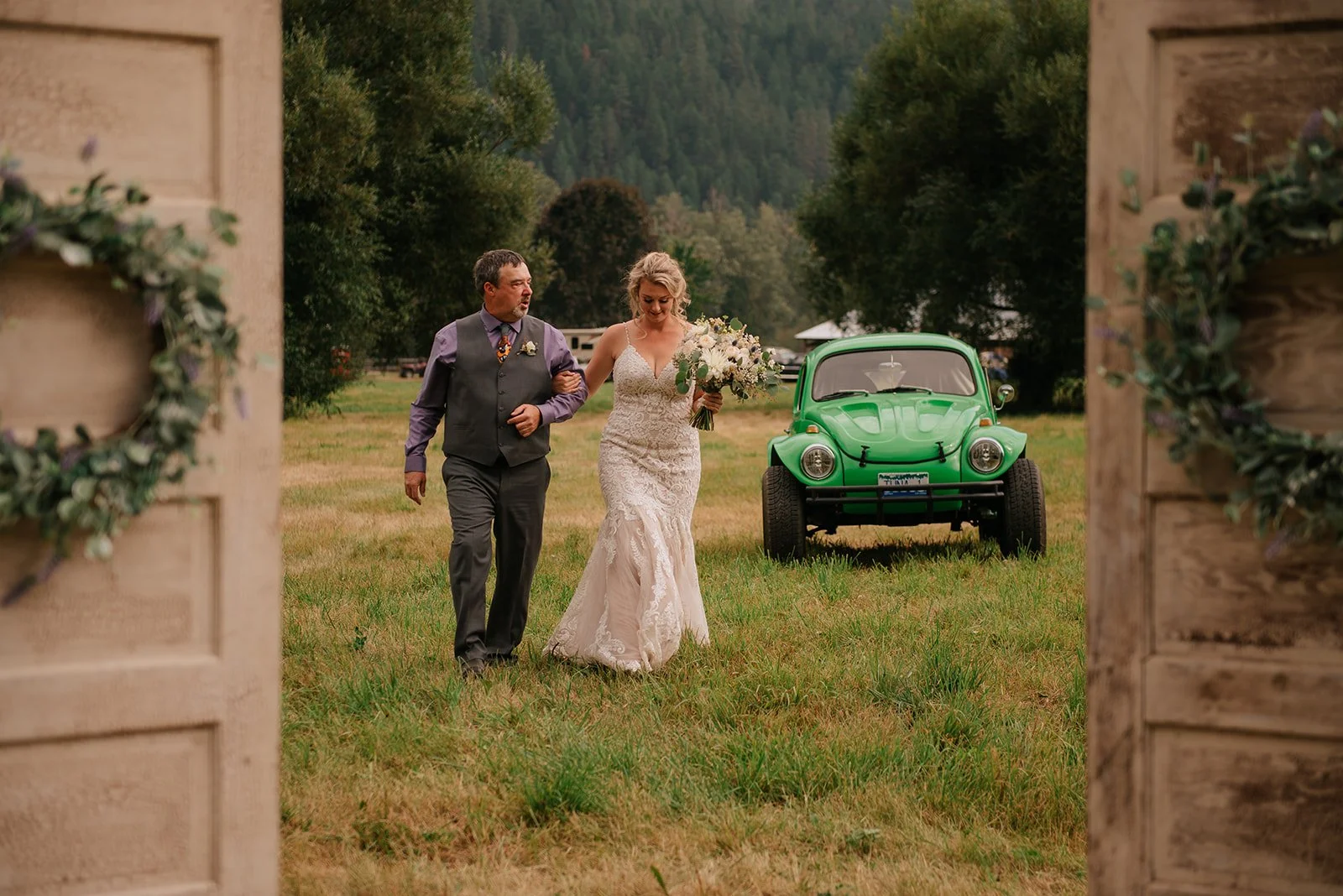 Wedding photography in Salmon Arm at Dolan Creek Farms