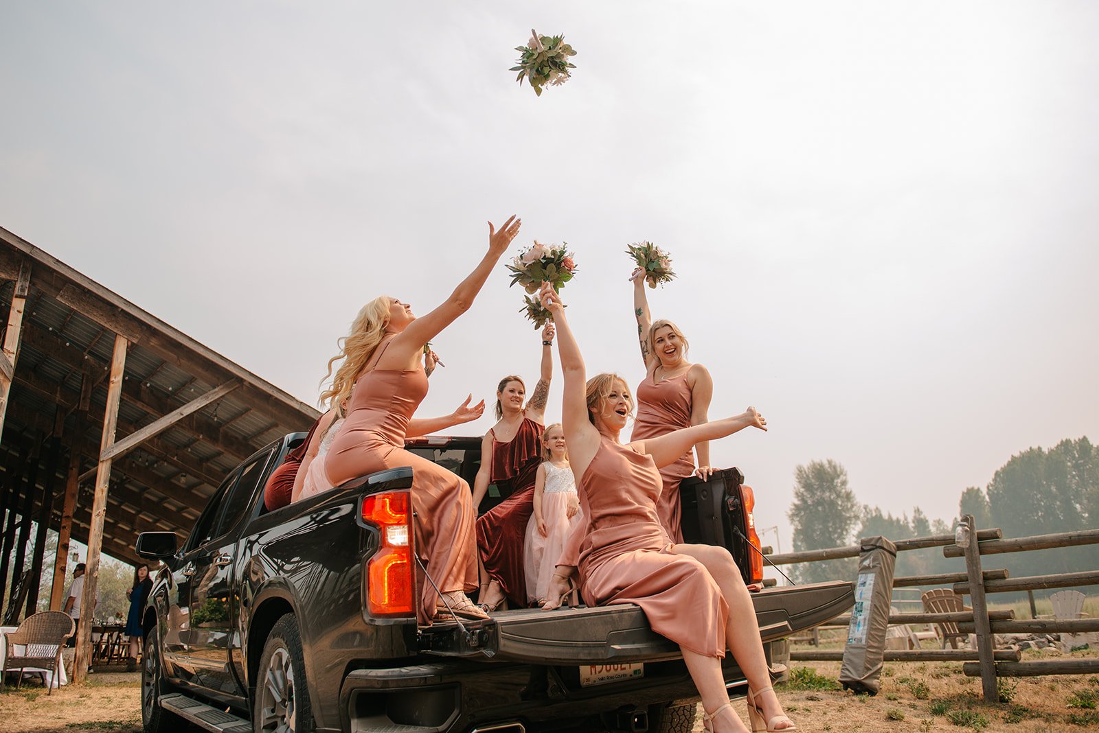 Wedding photography in Salmon Arm at Dolan Creek Farms
