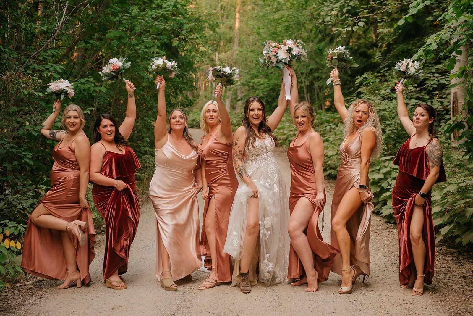 Wedding photography in Salmon Arm at Dolan Creek Farms