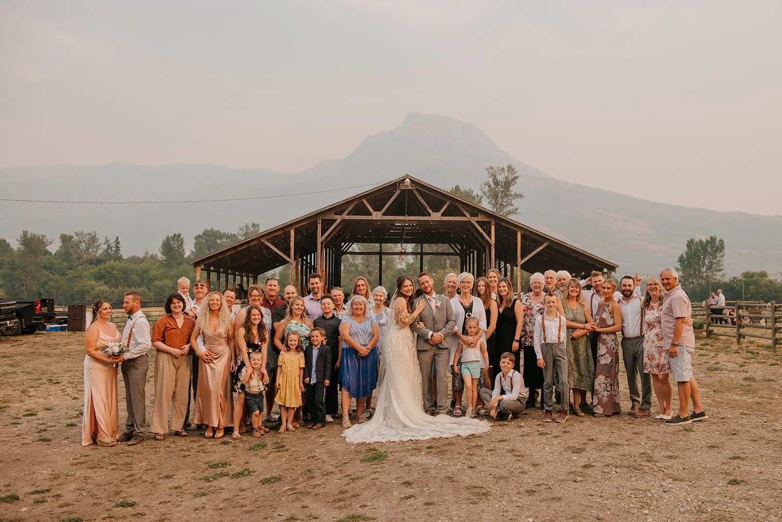 Wedding photography in Salmon Arm at Dolan Creek Farms