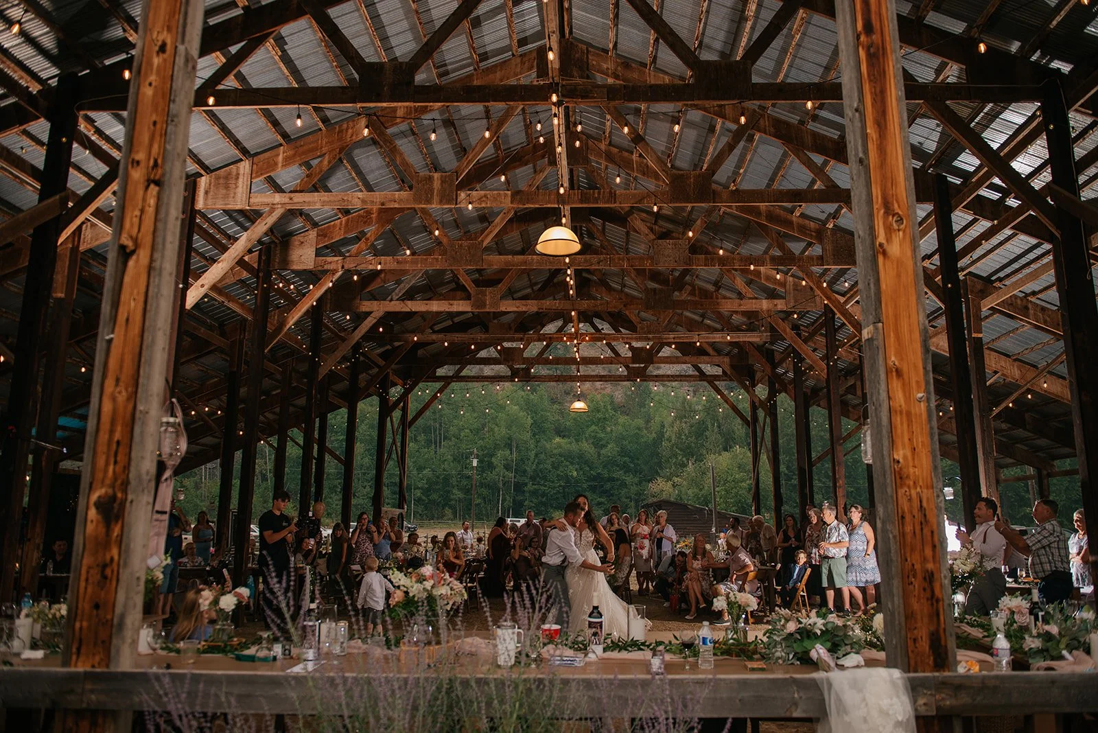 Wedding photography in Salmon Arm at Dolan Creek Farms