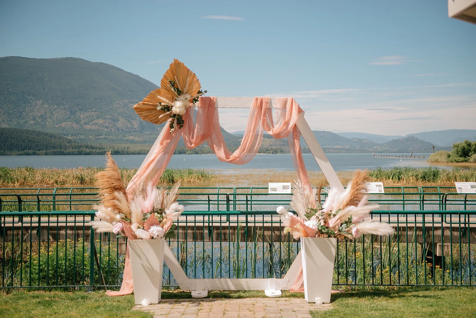 Wedding photography in Salmon Arm at Prestige Harbourfront Hotel