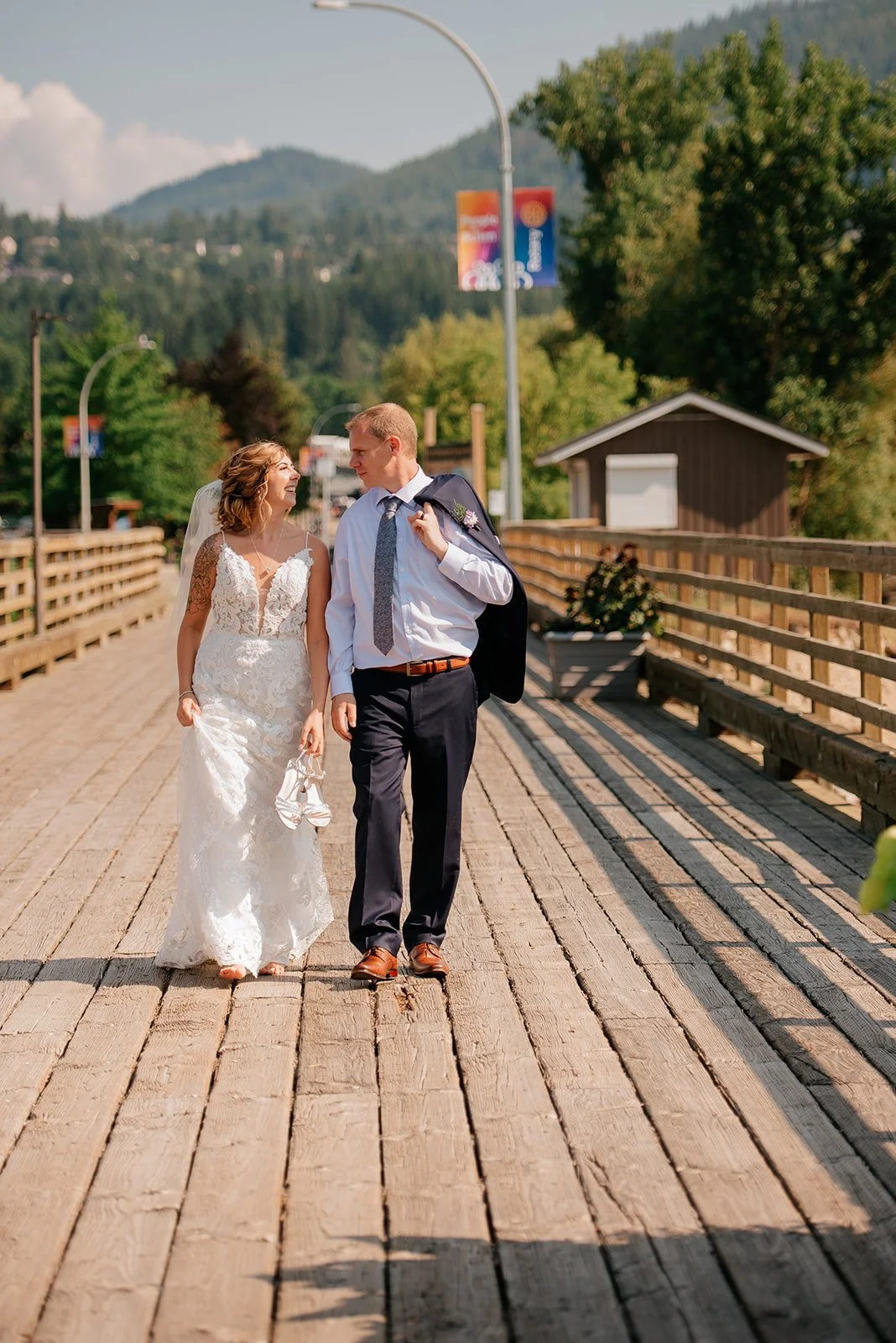 Wedding photography in Salmon Arm at Prestige Harbourfront Hotel