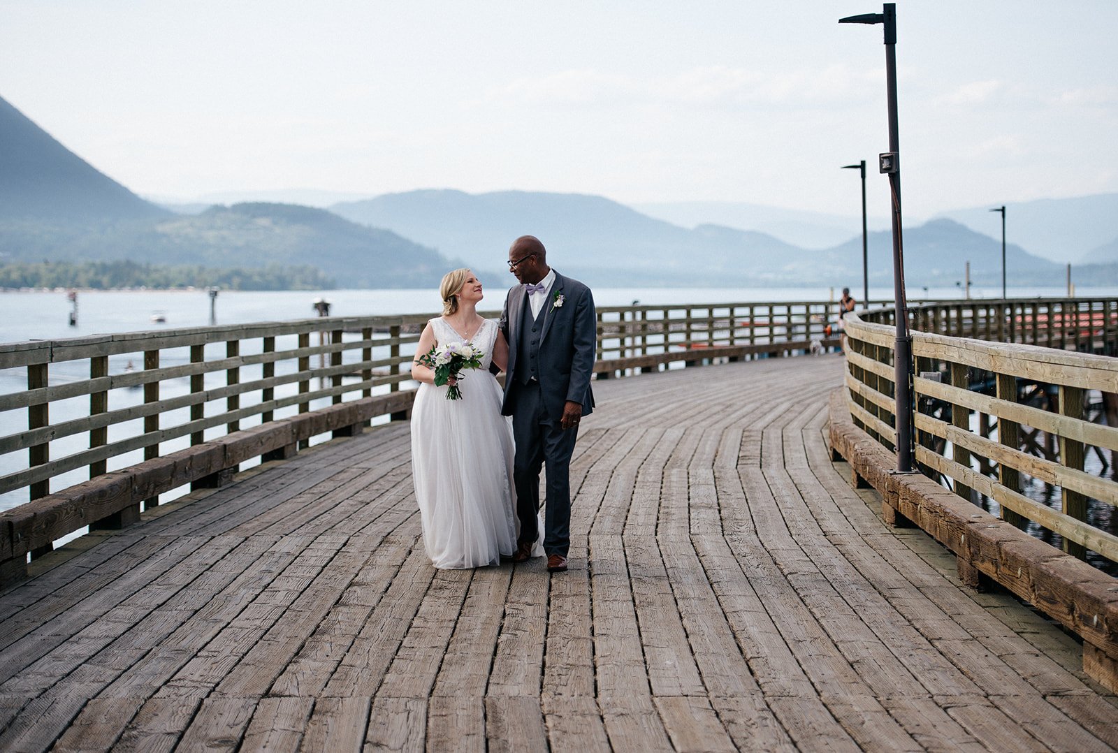 Wedding photography in Salmon Arm at Prestige Harbourfront Hotel
