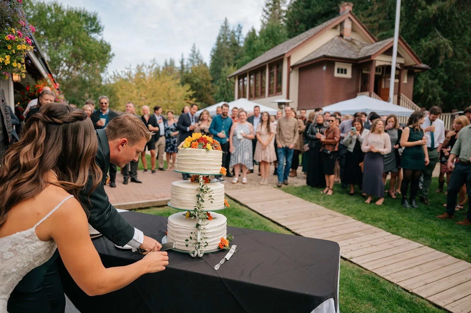 Wedding photography in Salmon Arm at RJ Haney 