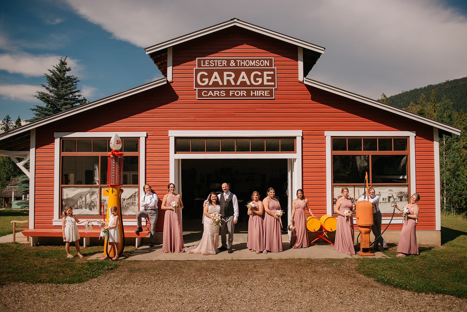 Wedding photography in Salmon Arm at RJ Haney 