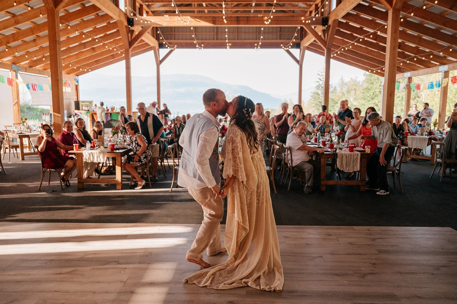 Wedding photography in Tappen BC at Copperview Farms