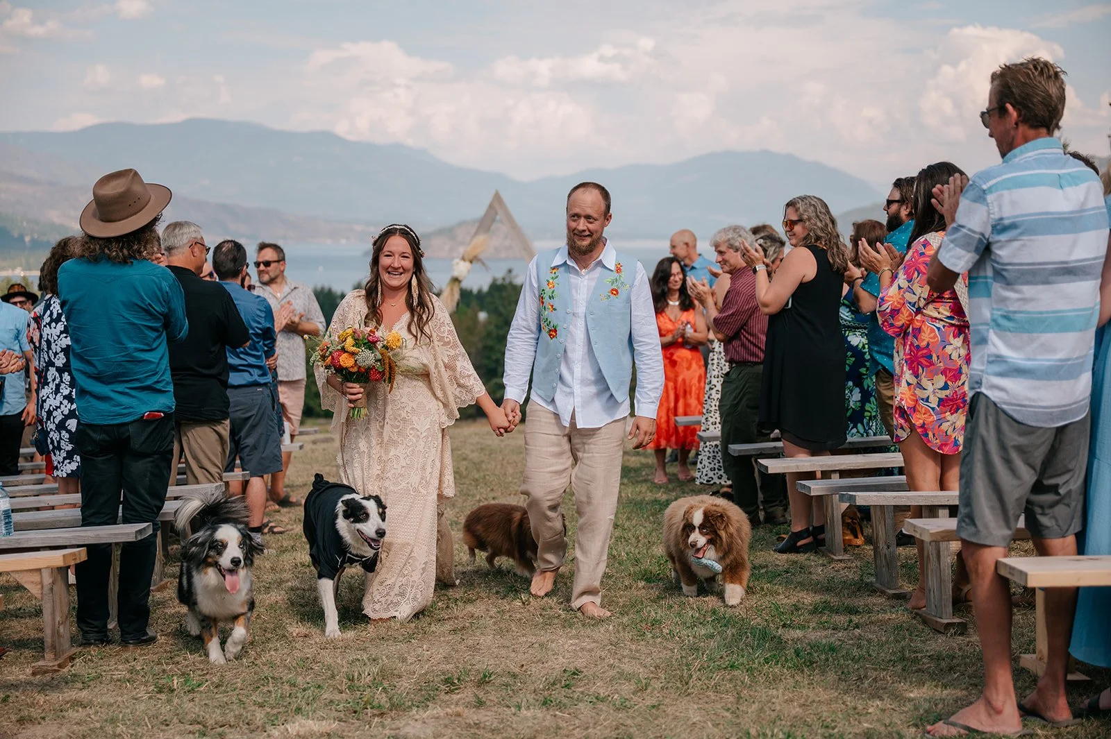 Wedding photography in Tappen BC at Copperview Farms