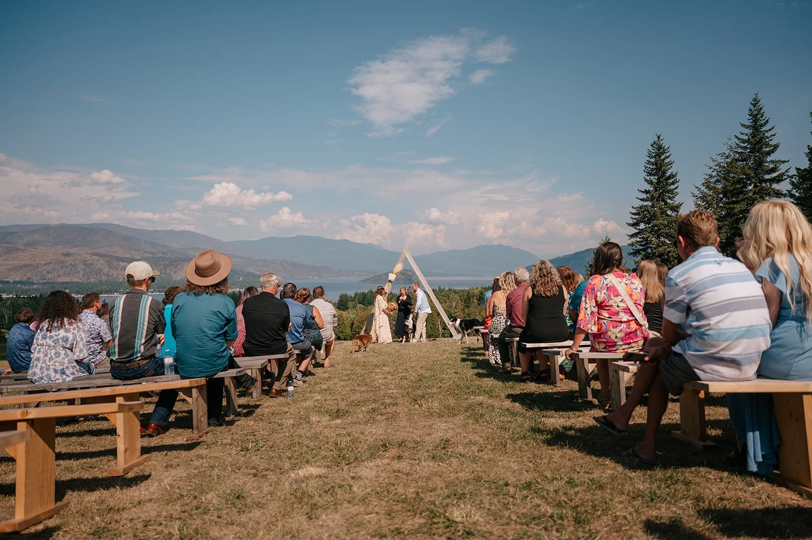 Wedding photography in Tappen BC at Copperview Farms