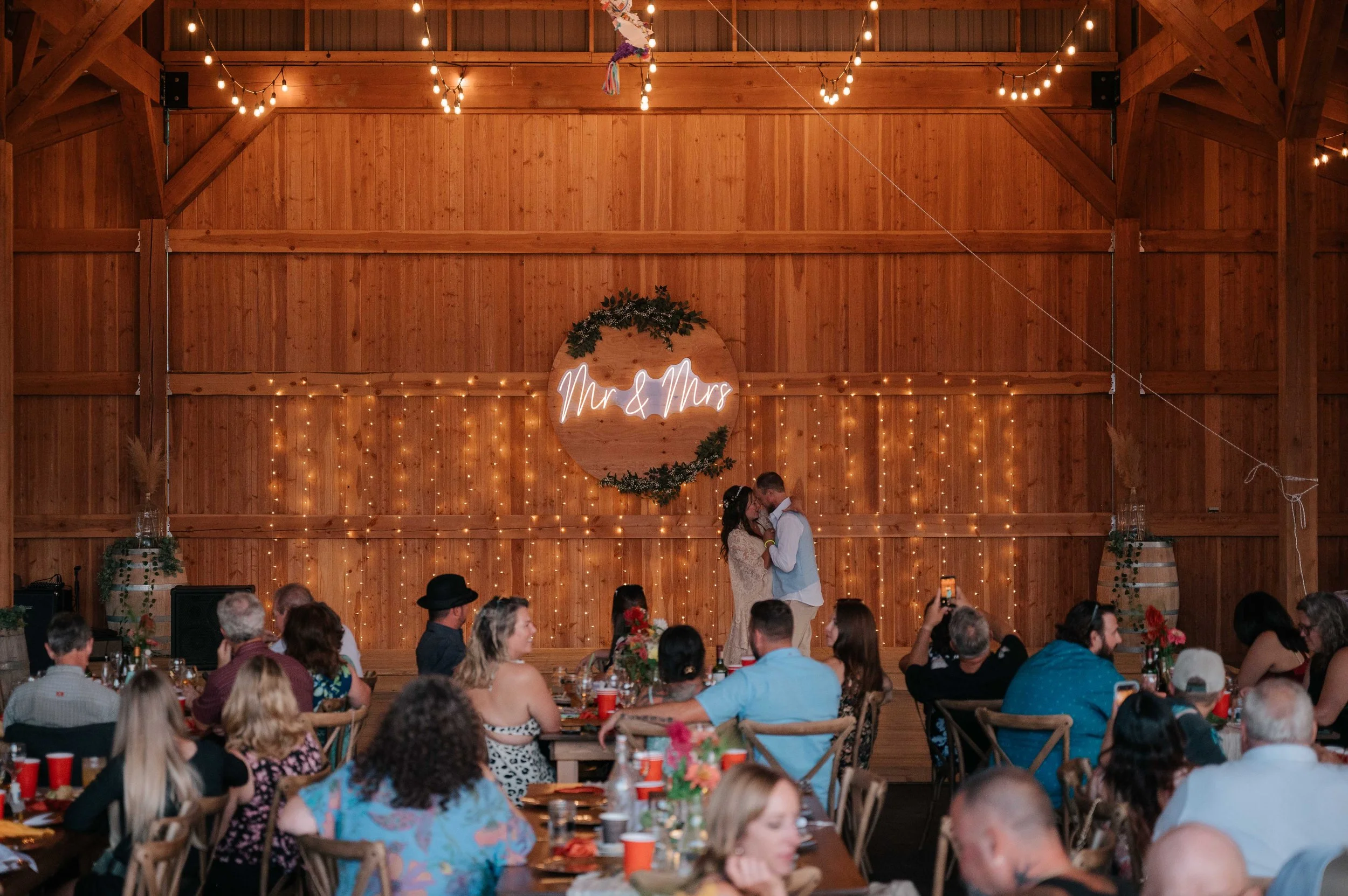 Wedding photography in Tappen BC at Copperview Farms