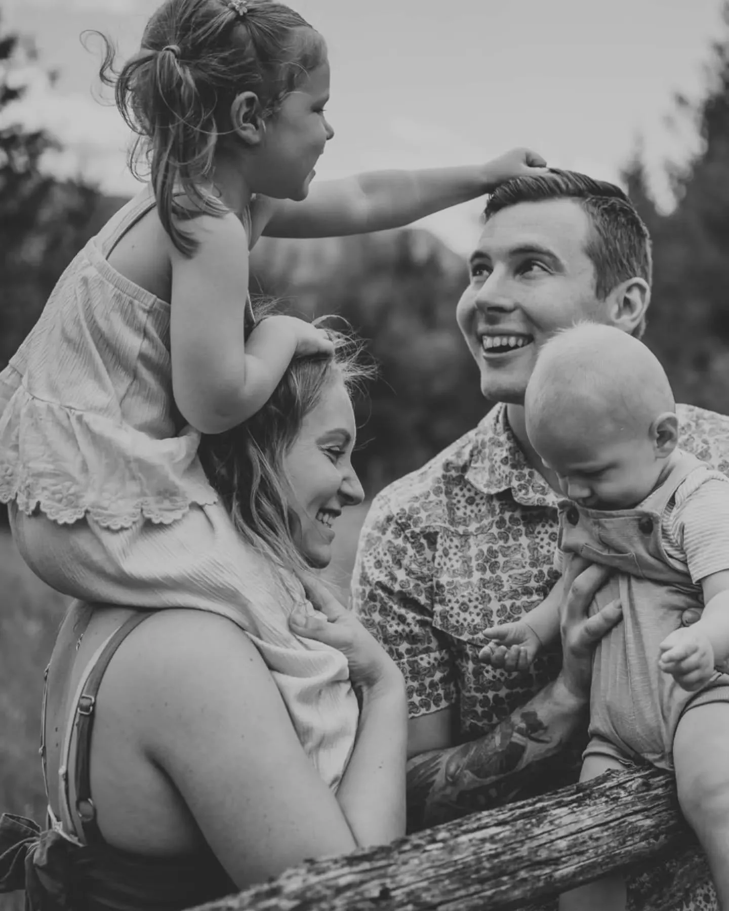 When the color in life shines through the black and white, only then do we have balance in our worlds. 

I recently posted the other day about the importance of not putting off family photos until next year and then the year after, and this is a perf