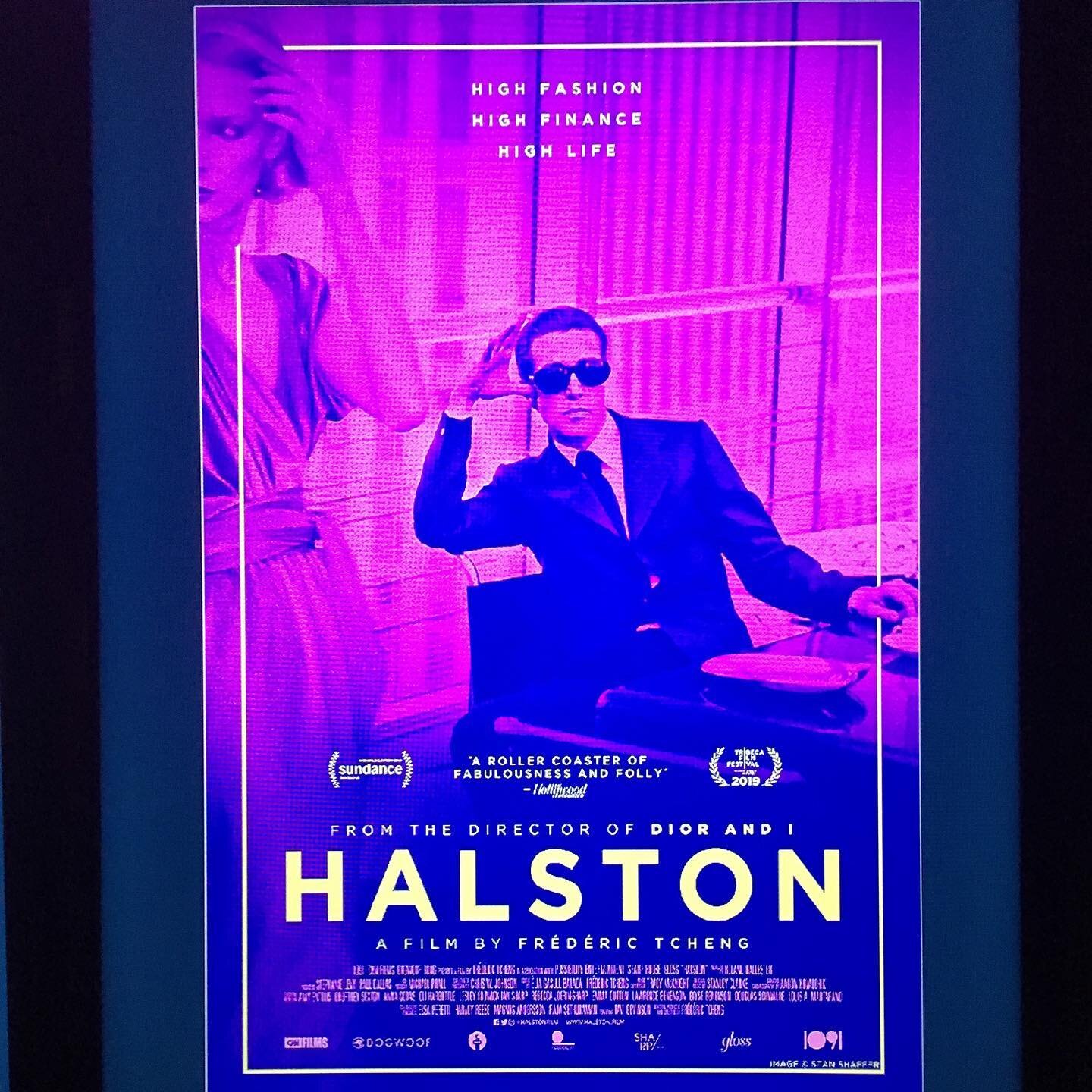 My matinee selection today: @halston. 🍿🎥👗 #HalstonFilm