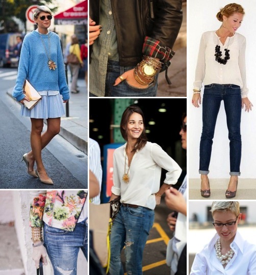 photo credits: top left - WhoWhatWear ; top middle - Layered Black ; top right - edrblogs ; bottom right - YouLookFab ; bottom middle - unknown; bottom left - Could I Have That?