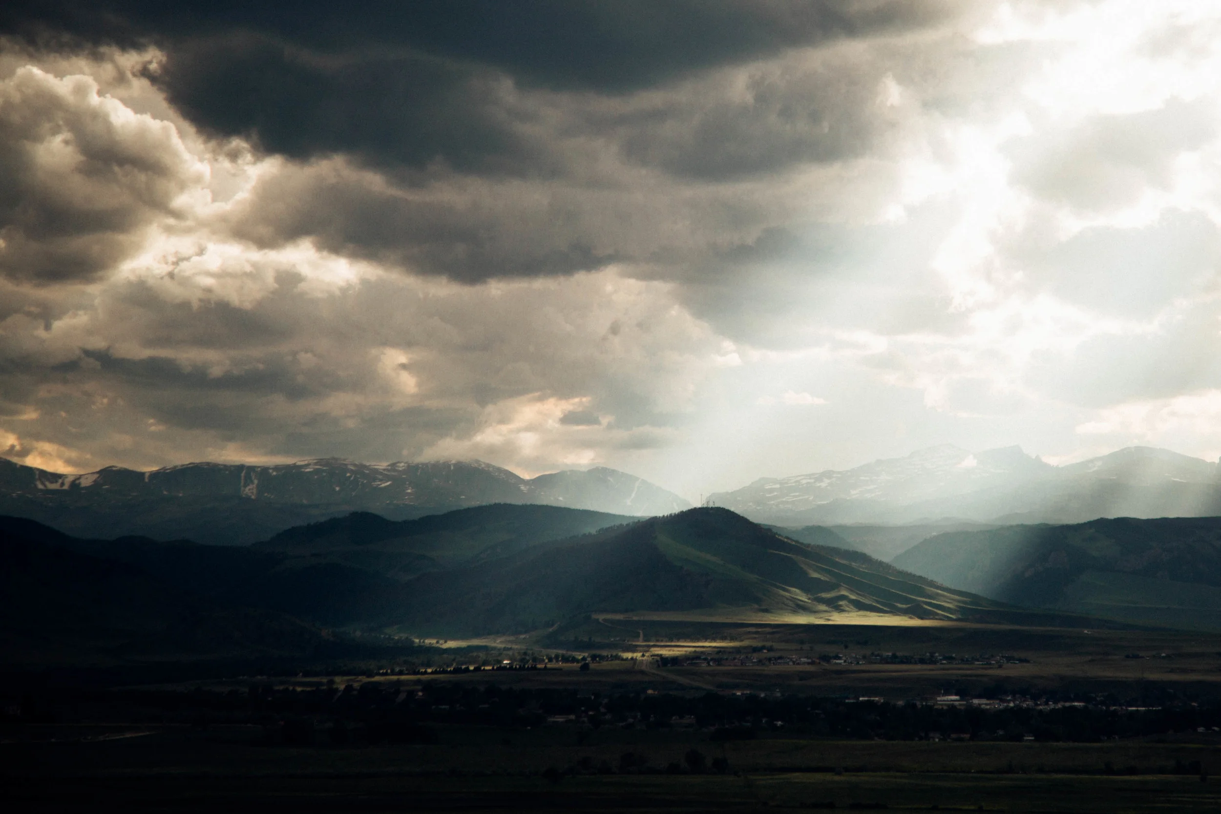 Big Horn Mountain Range at the most magical part of the day