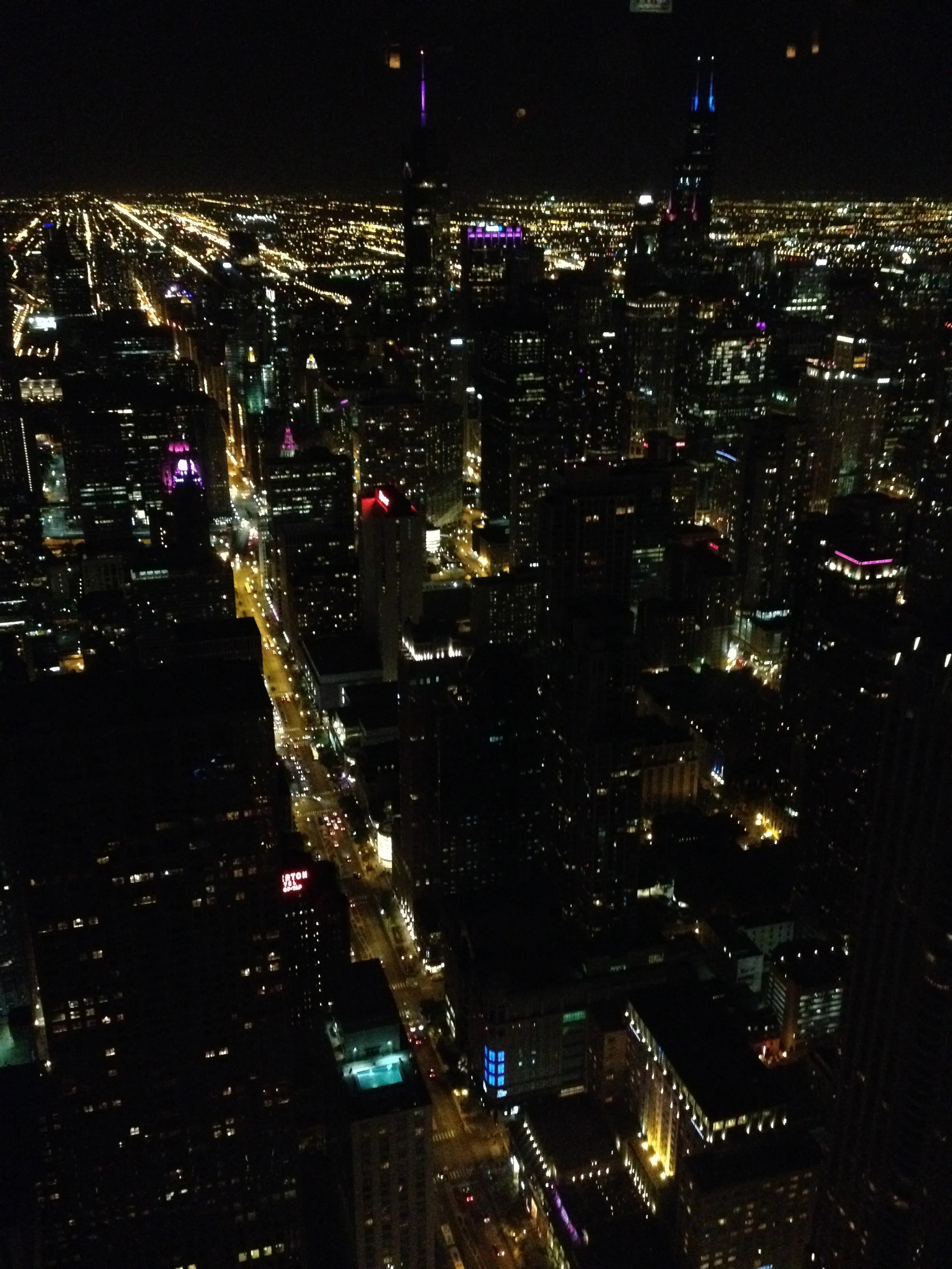 The View from the top of the Hancock