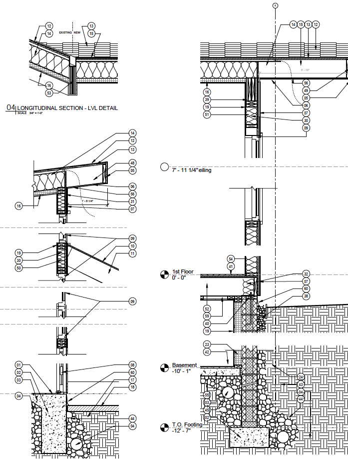 Typical Wall Section Drawings
