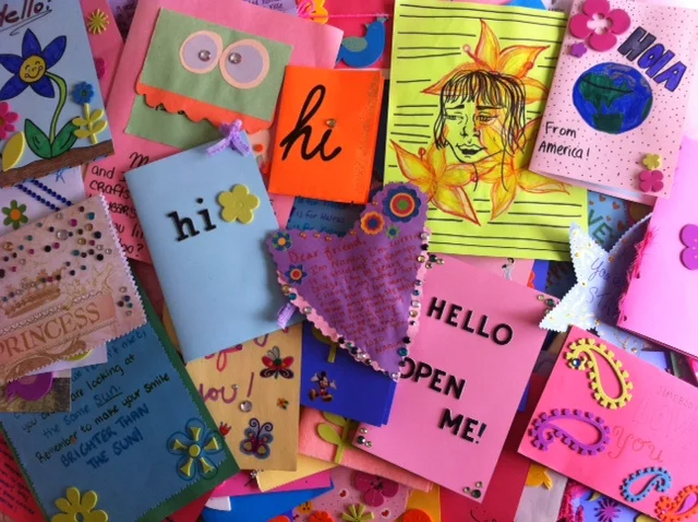 Students Create Cards for Survivors of Trafficking with Durga Tree International