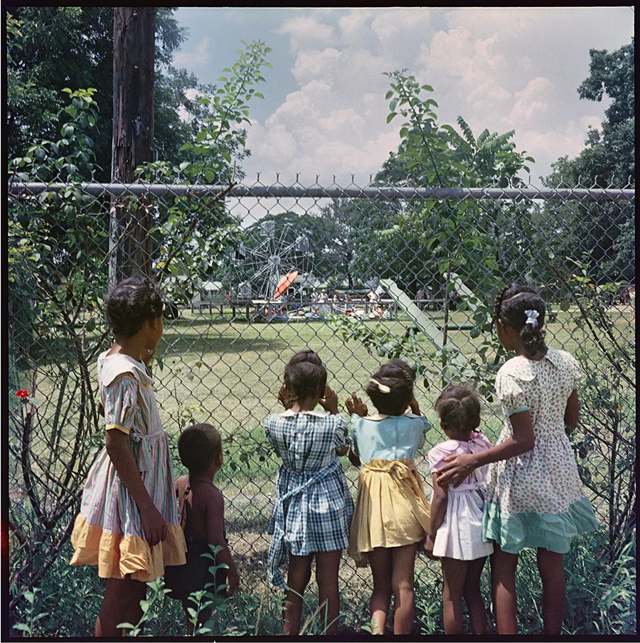 Outside Looking In, Mobile, Alabama, 1956. Photograph 37.008 by Gordon Parks. Copyright Gordon Parks. This image is reposted on a blog from here.