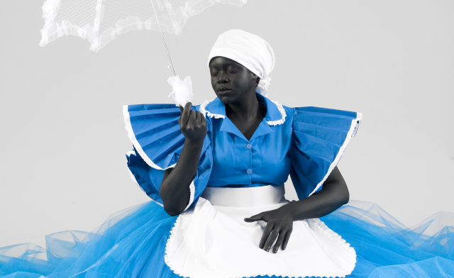Mary Sibande, "I'm A Lady" Year unknown. Copyright the artist/ reblogged here from here . Posted to help share the artist's work.
