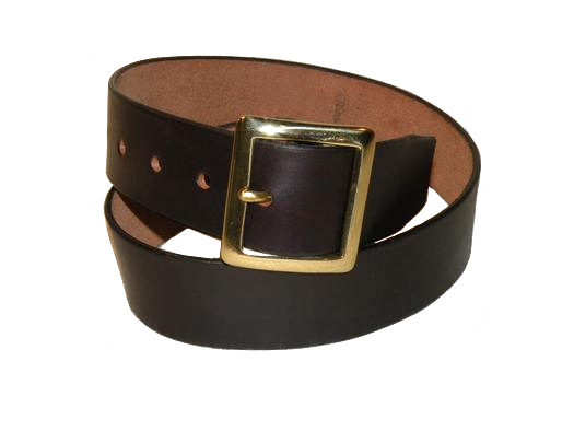 brown gold buckle belt