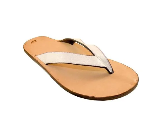 Jutta Neumann New York Gabi Sandals Mens 11 Tan Leather Thong Handmade Flip Flop Jutta Neumann New York Gabi Sandals Mens 11 Tan Leather  main image 3