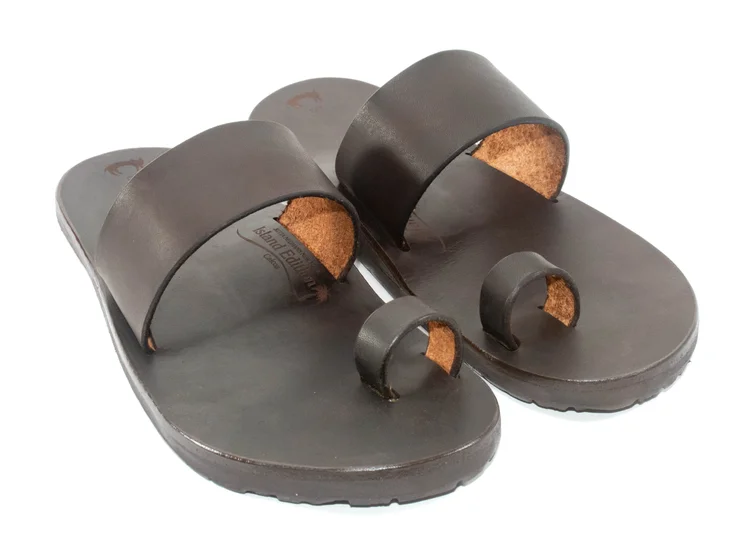 Island Slipper Island Shoe Repair Brown Latigo Caicos Sandal Men