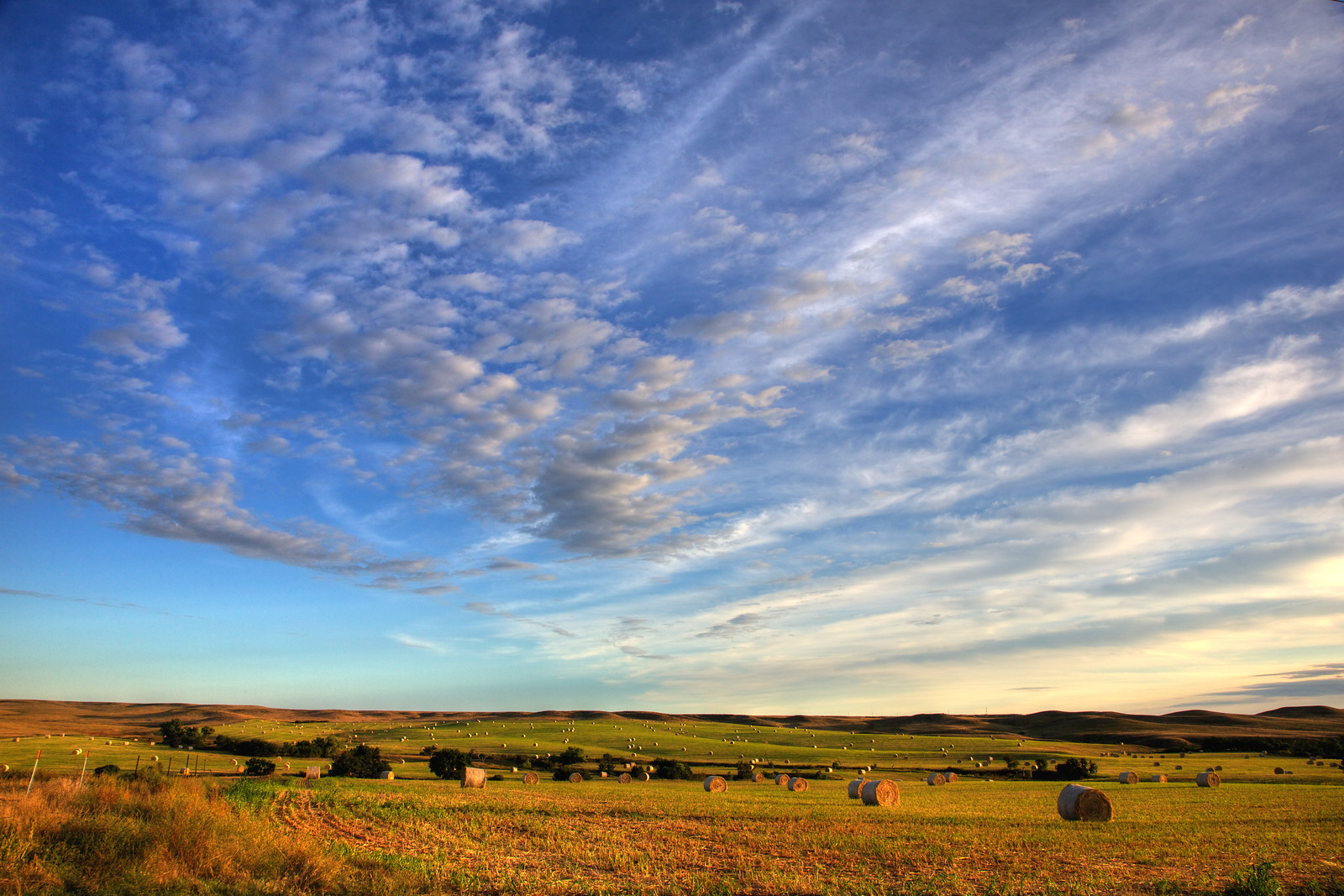 This photo of hay bales and the September sky was taken by Watertown, South Dakota, landscape photographer Scott Shephard