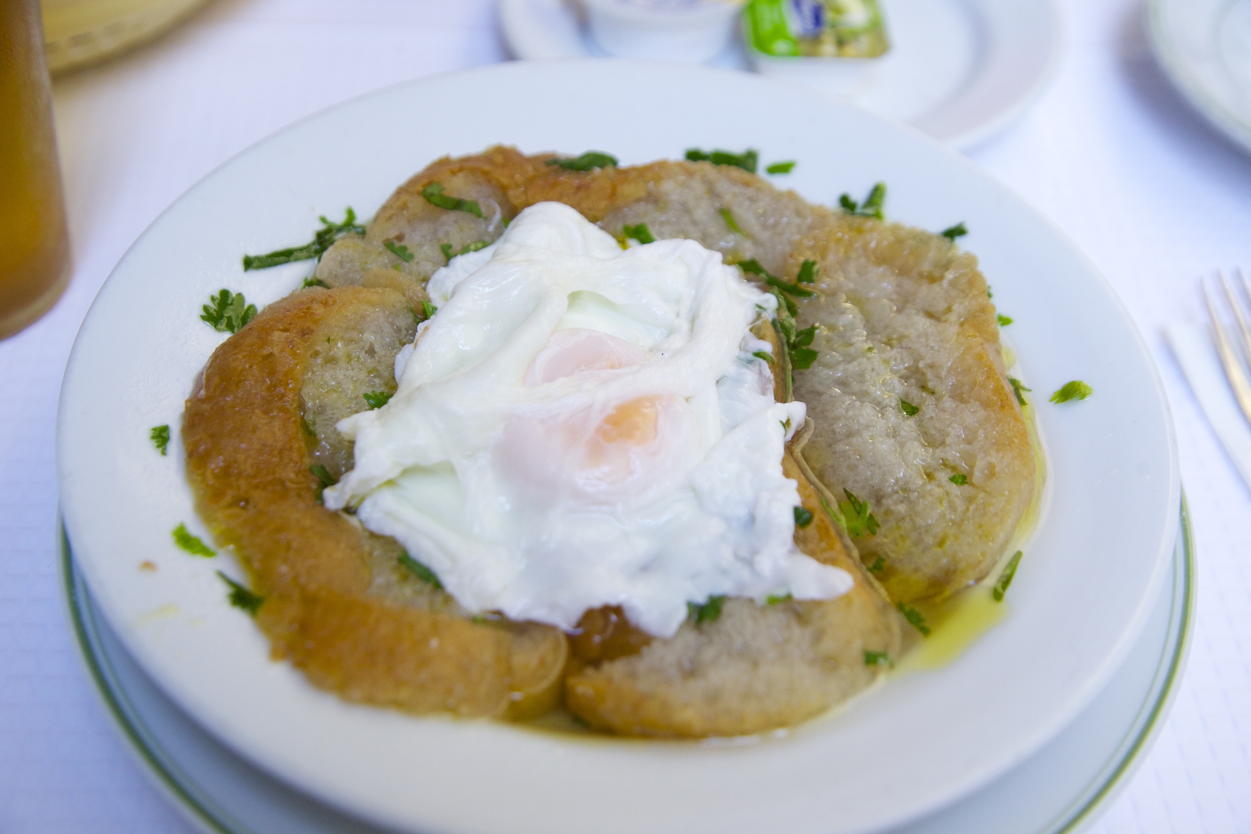 Onion Soup with Eggs and Bread (Portugal)