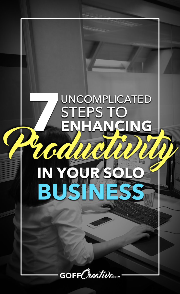 Want to be more productive in your solopreneur business? (Stupid question, I know...) But seriously, I've gathered 7 steps at any productivity level. Click through to get the steps, or Save this for later!