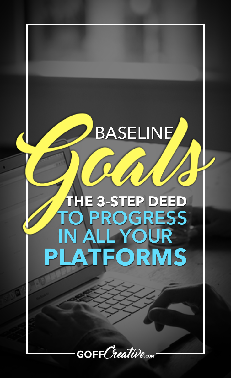 What are your goals and objectives for all your platforms? I know you've got a goal or two in mind for your business, but what about your platforms—your blog, social media accounts, etc.? Click through to get the skinny on what I like to call "baseline goals", or Save this for later!