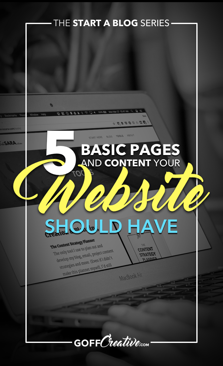 The 5 basic public pages or links you should have on your site + the hand full of bonus pages that just add to your legit-ness online. Click through to get the skinny, or Save this for later!