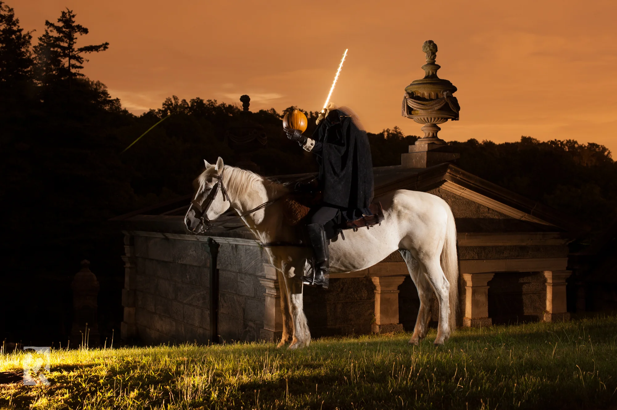 © Matt Hill A lucky/unlucky pass from a plane almost made his head or pumpkin into a light saber!