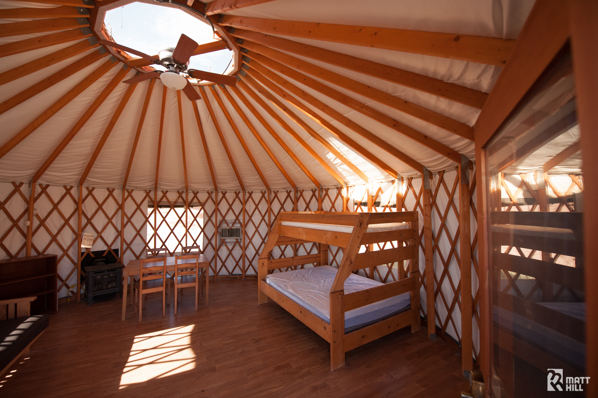 Inside view of Yurt #2