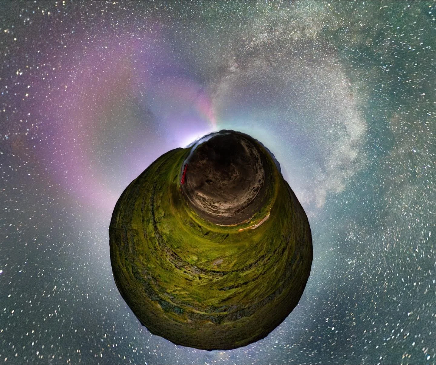 One night in Hornstrandir Nature Preserve&hellip; this happened. 
#tinyplanet #nightphotography #aurora