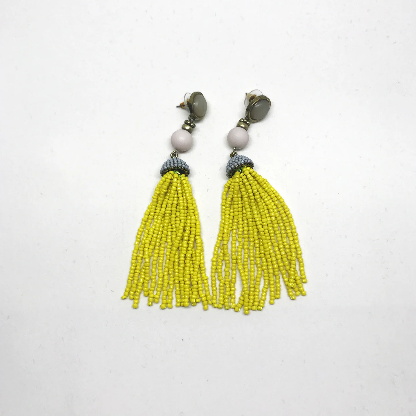 Yellow Drop Earrings