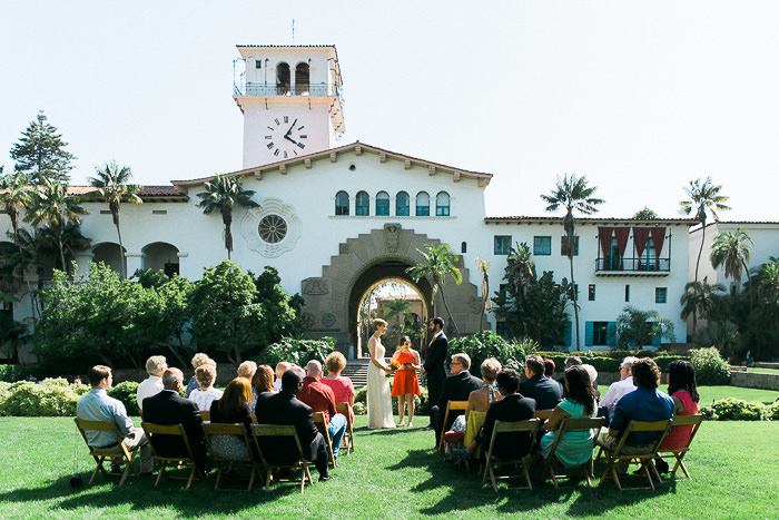 Santa Barbara Courthouse Sunken Gardens wedding