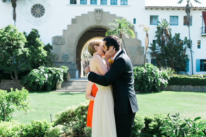 Santa Barbara Courthouse Sunken Gardens wedding