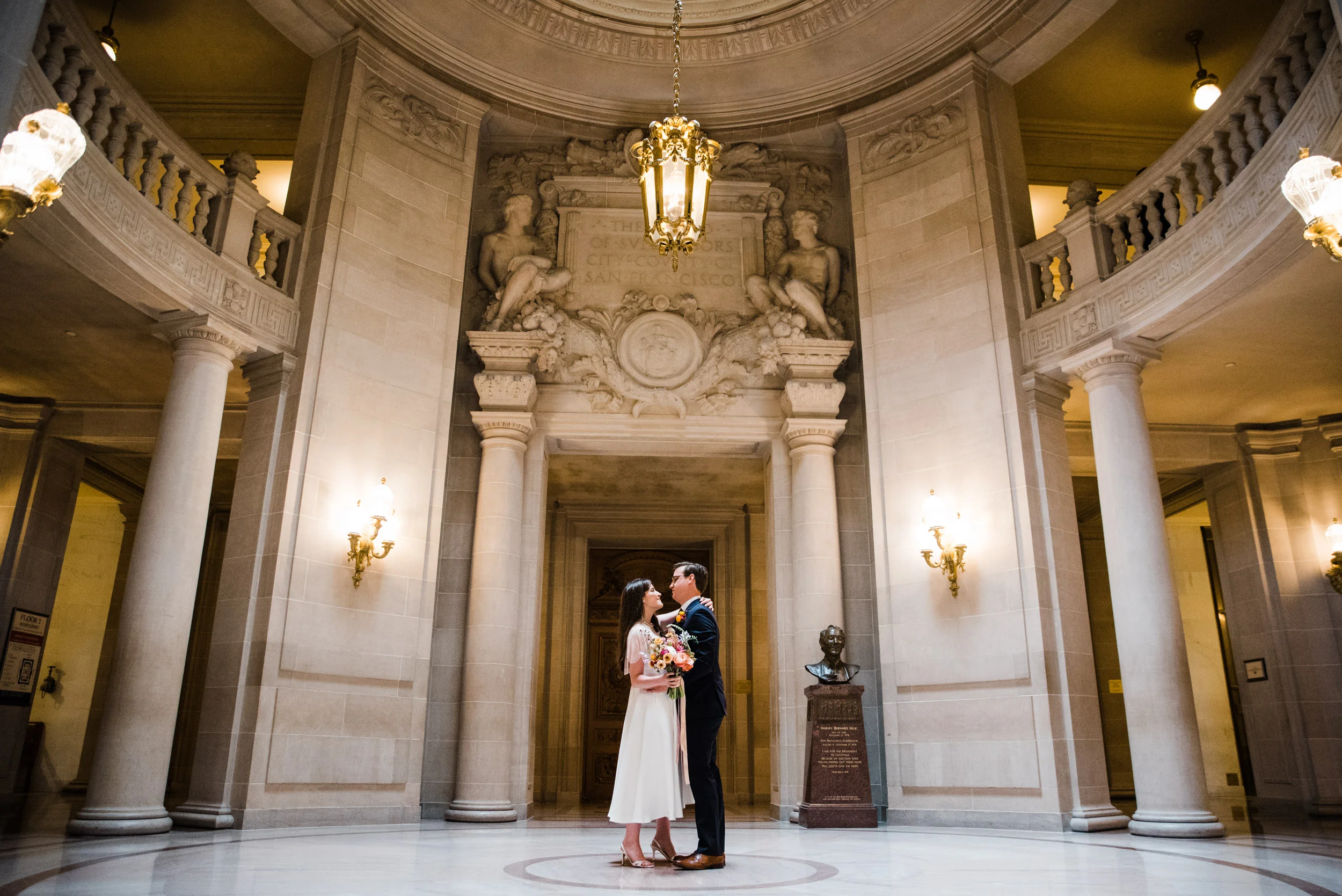 Marie And Brett San Francisco City Hall 4th Floor Wedding