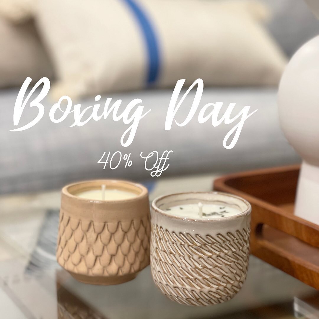 BOXING DAY is here!!! Sale starts at 9am 40% off everything. Ends January 5th use code BOXINGDAY22 - I&rsquo;m away on vacation so pick up and deliveries will happen starting January 7th.