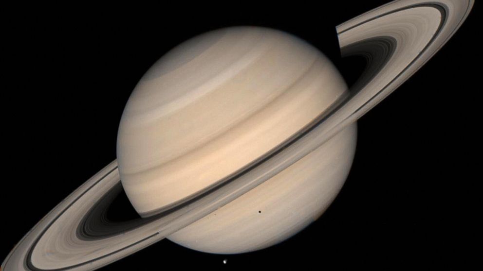 The beautiful rings of Saturn will be visible through large telescopes.