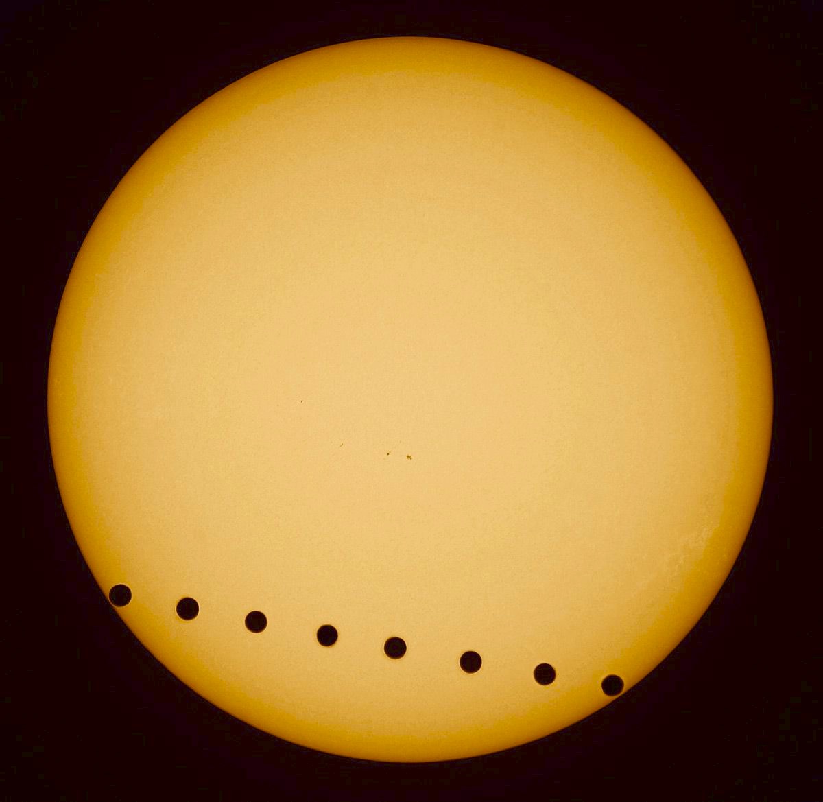 A transit of Venus took place in June 2004 and June 2012.