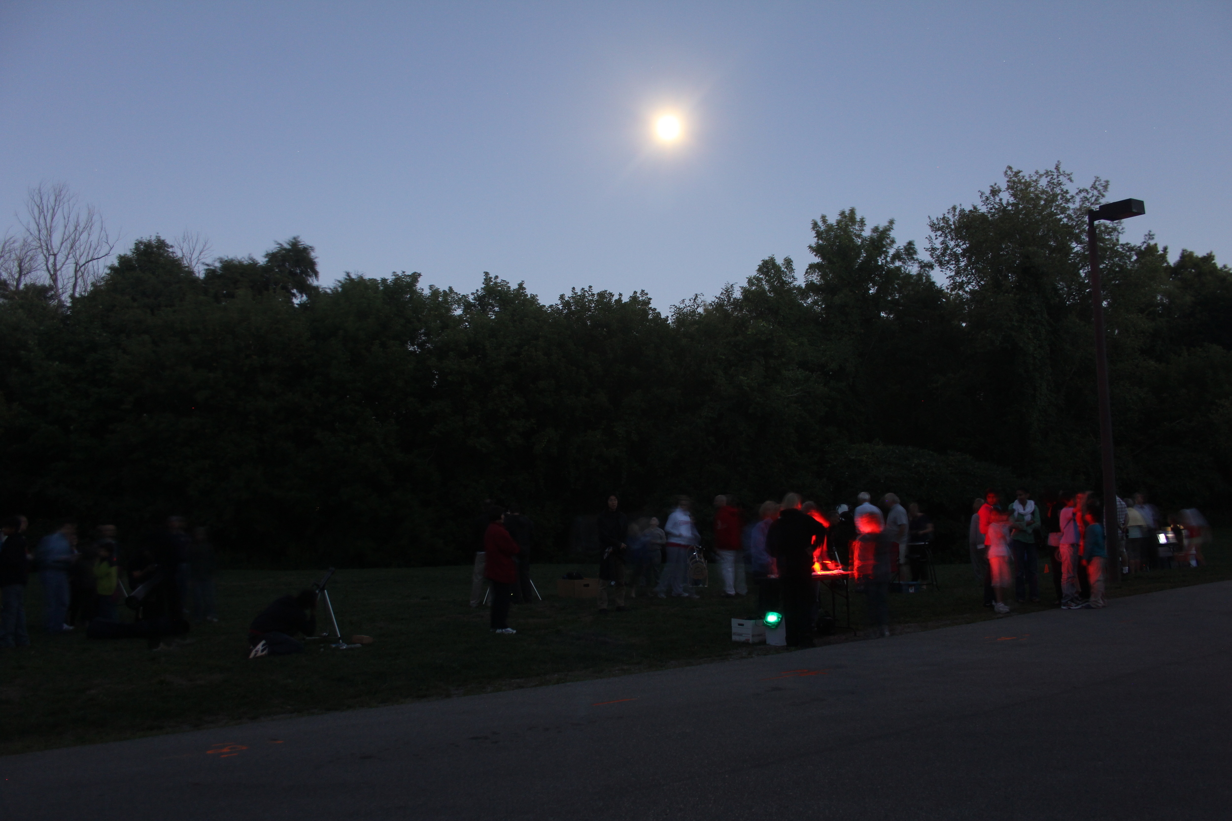 Telescopes will be set up for visitors to look through